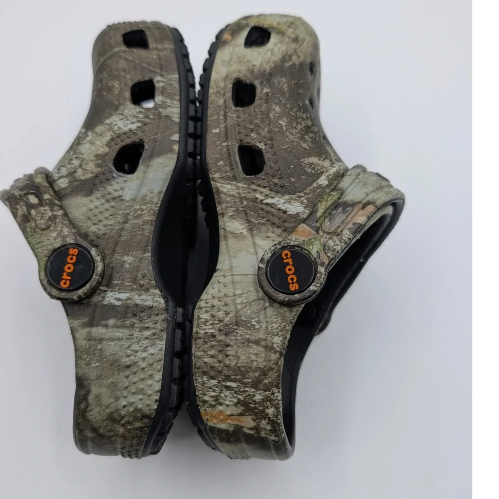 Crocs Toddler Classic Clogs Realtree APX Camo Green Brown Size C9